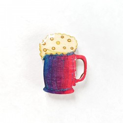 Magnet collection forme chope de bière mousse Cadeau utile pour petits et grands pour que l'on pense à vous tous les jours