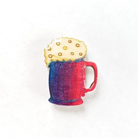 Magnet collection forme chope de bière mousse Cadeau utile pour petits et grands pour que l'on pense à vous tous les jours
