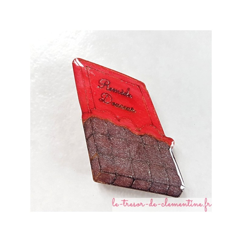 Magnet collection tablette de chocolat "remède douceur" cadeau utile