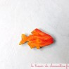 Offrez ce poisson orange à ton feu, magnet de collection cadeau utile et original aspect émail amoureux de la nature