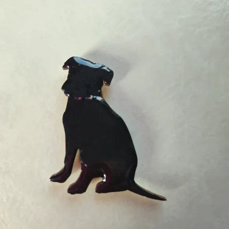 Magnet chien Labrador sable illustration artisan d'art, décoré à la main