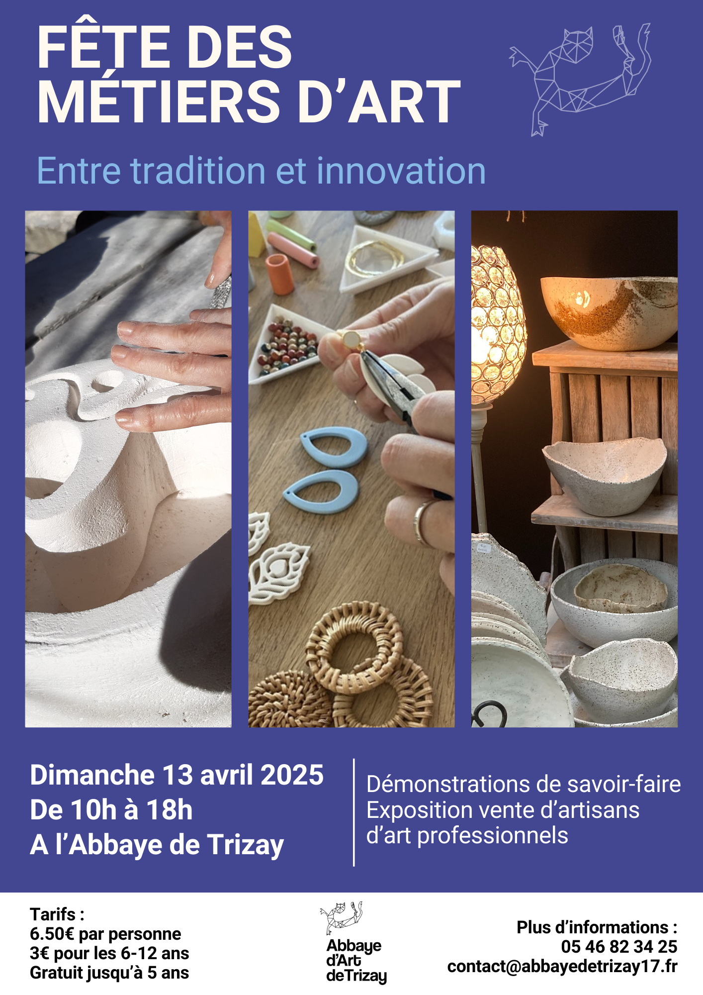 Fete des metiers d'art Abbaye de Trizay  Le Trésor de Clémentine