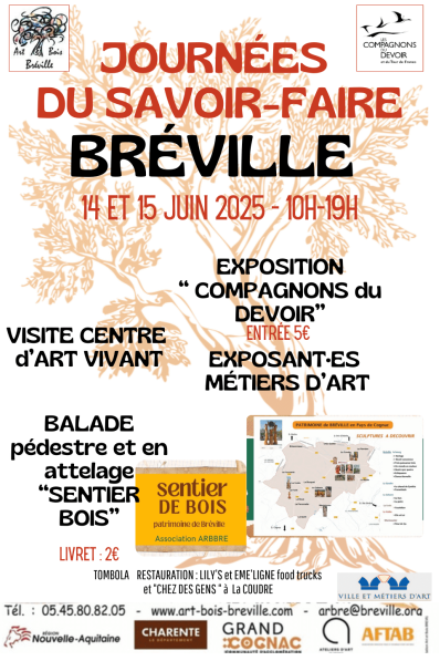 Journées du savoir-faire à Breville près de Cognac 14 et 15 juin 2025